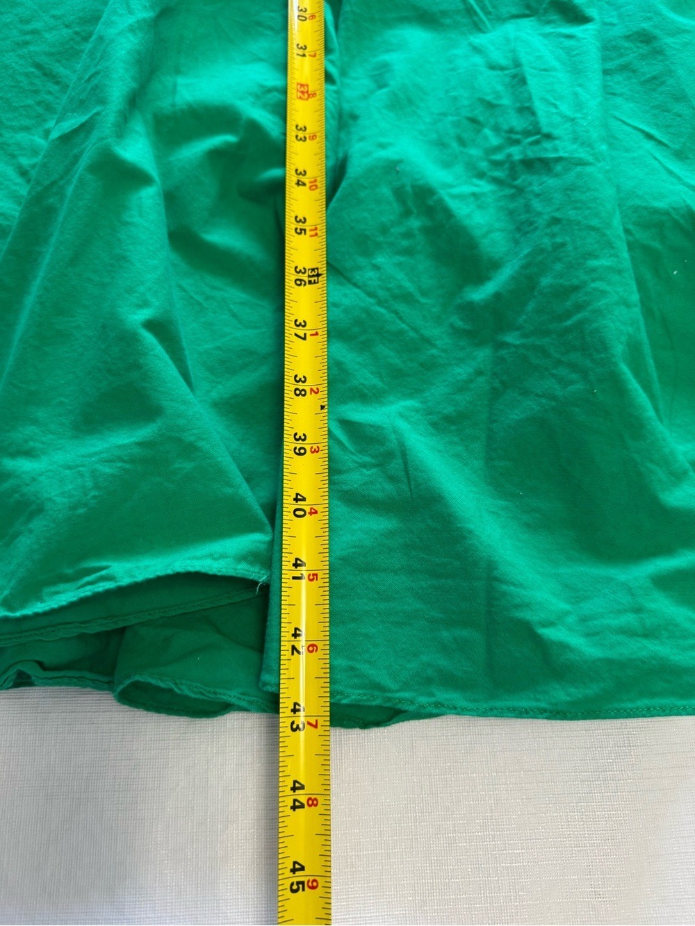 Vintage Dress Algo Emerald Green Long-Sleeve Collared Midi Dress Large - Picture 9 of 10